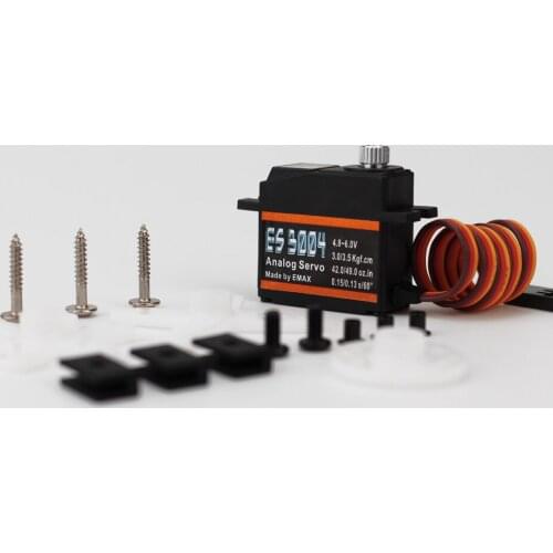 1pcs Emax RC Servo 17g Metal Gear Analog Servo ES3004 For RC FPV Fixed Wing Airplane Model Accessories