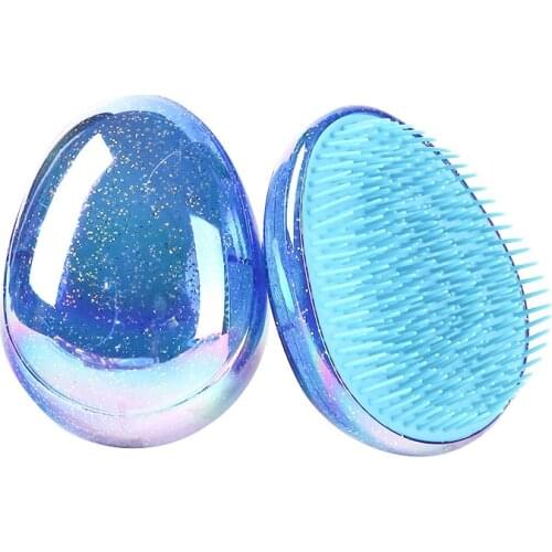 1PC Hair Brush Comb Egg Round Shape Soft Styling Tools Hair Brushes Detangling Comb Salon Hair Care comb For Travel