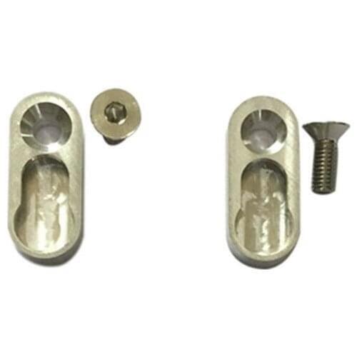 2PCS Alignment Plates with Limb Screws for 17" ILF CNC Recurve Bow Riser Adjust