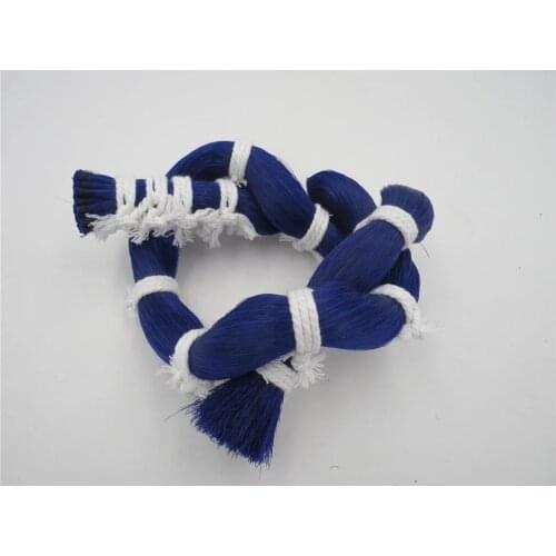 250g 85cm blue Mongolia Horse Hair Tail violin bow Tassels Decoration