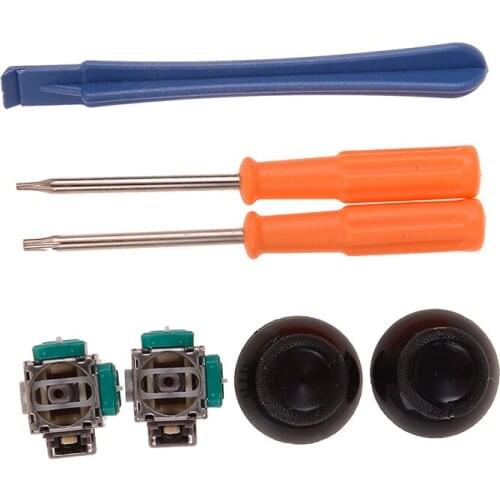 3D Analog Joystick Stick Sensor Module Potentiometers& Thumbsticks Cap Torx T8 T6 Screwdrivers Repair Tool Wireless Controller