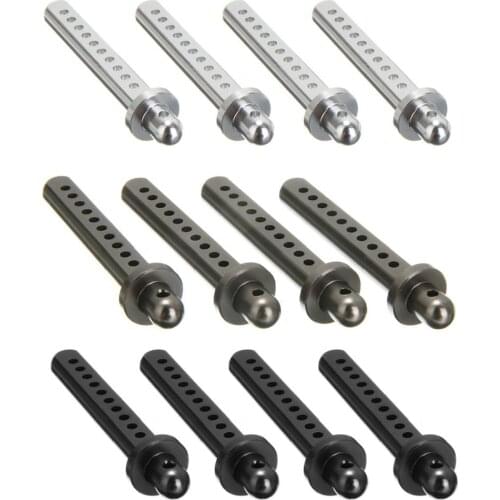4 unids/set de aluminio de carrocería de coche de control remoto montajes de poste para las 1:10 Axial SCX10 90022 de 90027, 900
