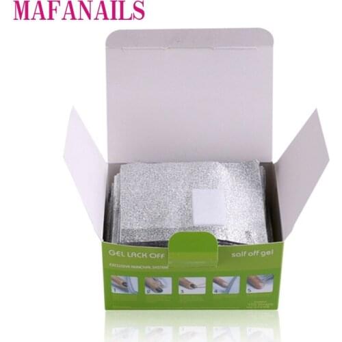50/100Pcs Aluminium Foil Nail Art Soak Off Acrylic Gel Polish Nail Removal Wraps Remover Makeup Tool