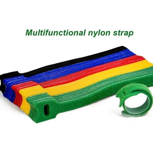 50pcs T-type Cable Tie Wire Reusable Cord Organizer Wire 15*1.2cm Colorful Computer Data Cable Power Cable Tie Straps
