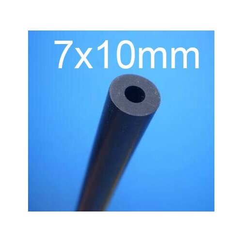 7mm ID 10mm OD 7x10mm fluororubber tube,VITON rubber tube,Fluorine rubber hose Oil resistant solvent corrosion resistance pipe
