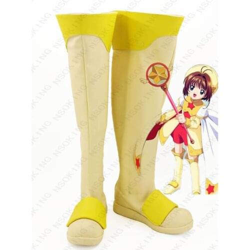 Anime shose Card Captor Sakura KINOMOTO SAKURA Cosplay Boots