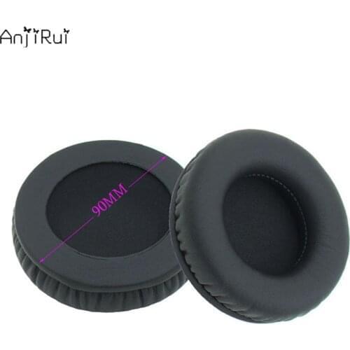 ANJIRUI Noise reduction black protein skin memory cotton 90MM maintenance accessories headset sets sponge sets earphone pad