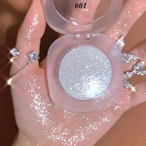 Beauty Glazed Glitter Highlighter Smooth Powder for Face Focallure Brighten Gold Bronzers Fenty Cosmetics Free Shipping TSLM2