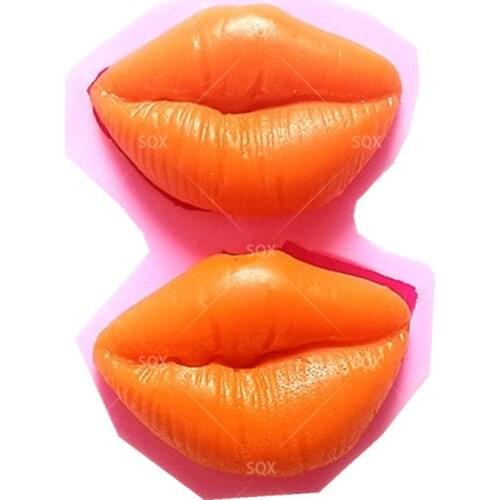 2 Lady Temptation lips Fondant Cake Baking Molds,Moule Silicone,Cake Decorating Tools Pastry Tools Kitchen Accessories SQ1560