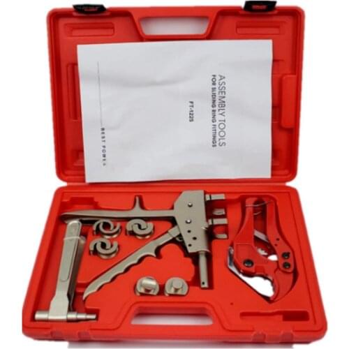 Pipe Pex Crimping Tool, FT-1225 Pipe Tool, for PVC Pipe and Fittings, 12-20MM Pex Connection Tool Set