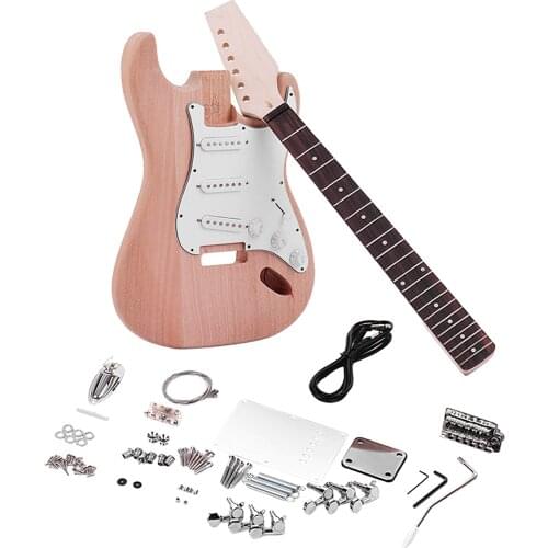 Premium Unfinished Electric Guitar Kit Replacement Set for ST Style Gifts
