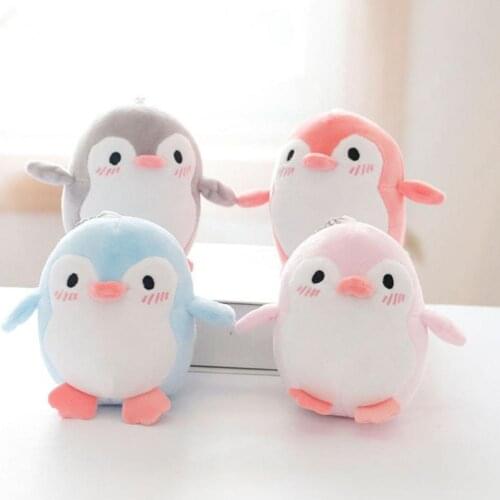 Bag Pendant Stuffed Lovely Penguin Animal Stuffed Doll Plush Toy Key Holder for Backpacks Keychain Children Gift
