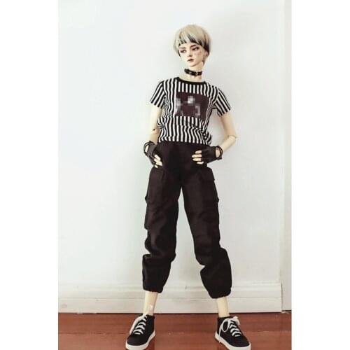 Fashion Male BJD Clothes, Handmade Trendy Casual Pants Outfit for 1/3 BJD SD AS DZ Dolls Action Figures Body Clothing Set