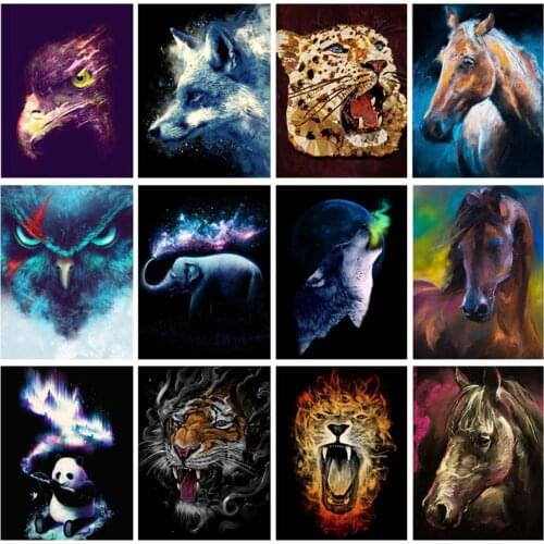 5D DIY Diamond Painting Scenery Series Full Square Diamond Embroidery Animal Cross Stitch Rhinestones Pictures Mosaic Decoratio