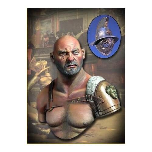 DIY TOYS Resin Kits 1/10 ancient warrior man bust Unpainted Kit Resin Model Free Shipping