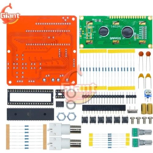 A96 Digital DDS Function Signal Generator Module Kits Sine/Triangle/Square Wave LCD Display Module DIY Kit 5V 12V Power Supply