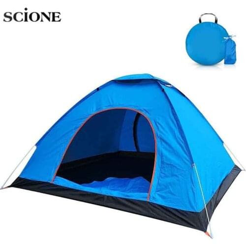 Outdoor Camping Tent 1-2 People Automatic Quick-Opening Tent Outdoor Camping Rainproof Wild Survival Adventure Riding Tent X457A