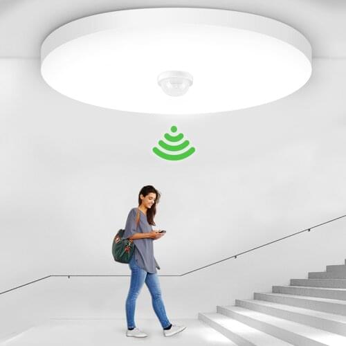 Motion Sensor Night Light Led Lamp with PIR Sensor Ceiling Wall Lights 220V 110V 20/30/40W for Toilet Corridor Home Lighting