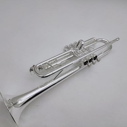 New Jupiter JTR1110R Bb Tune Trumpet High Quality Brass Silver Plated Surface Musical Instrument Trumpet With Case Accessories