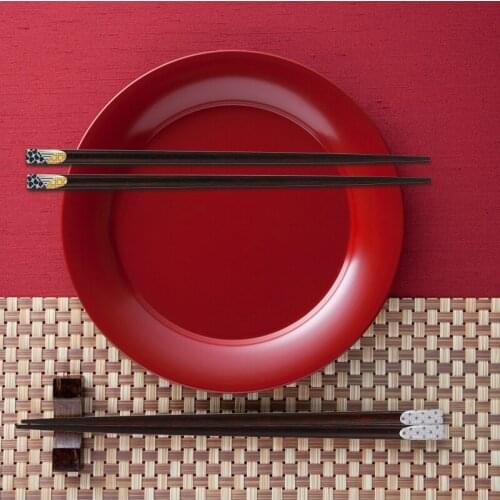 Japanese Style Chopsticks Cherry Blossom Wooden Creative Printing Chopsticks Household Solid Wood Tableware