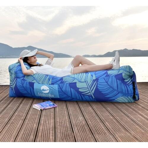 Hot Folding Inflatable Sofa Portable Lazy Inflatable Sofa Outdoor Air Cushion 180x70x52cm After Filling Camping Air Mat