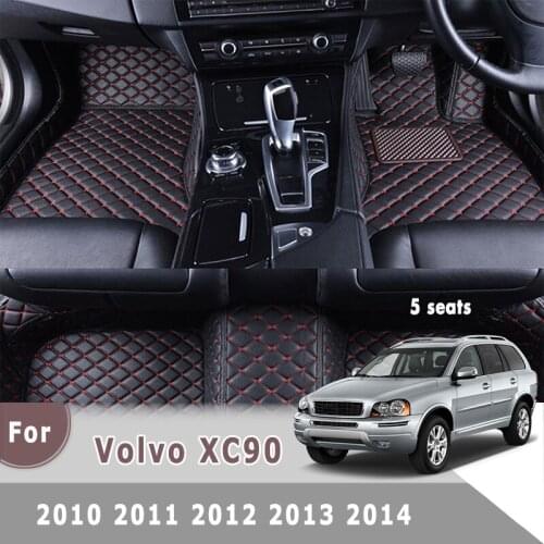 Right Wheel Driving Car Floor Mats For XC90 2010 2011 2012 2013 2014 5 seats Auto Interior Carpets Accessories Covers For Volvo