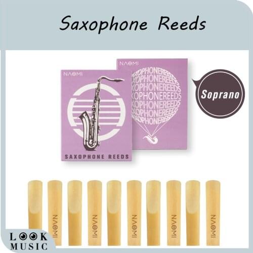 10pcs/1set Professional Soprano Saxophone Reeds 10/pc Per Box Reeds Strength #2.0 #2.5 #3.0