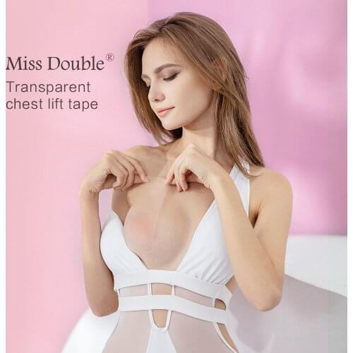 Miss Double 5M Women Transparent Breast Nipple Covers Push Up Bra Invisible Breast Lift Tape Adhesive Sexy Bralette Pasties