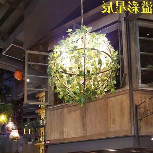 Modern Personality Plants Pendant Light Music Bar Pub Plant Cafe Balcony Decorative Lamp luminaire