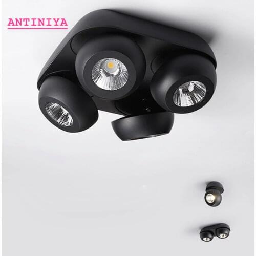 Surface Mounted Ceiling Downlights dimmable 7W 9W 14W 18W 28w36w AC85-265V lamp COB Dimmable LED Downlights Ceiling Spot lights