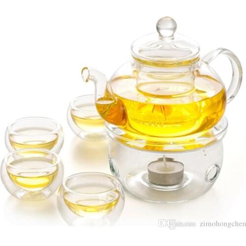 Handmade Heat-Resistant Borosilicate Glass Thick Tea Pot Filter Chinese KungFu Tea Teapot Scented Afternoon Tea Accessory