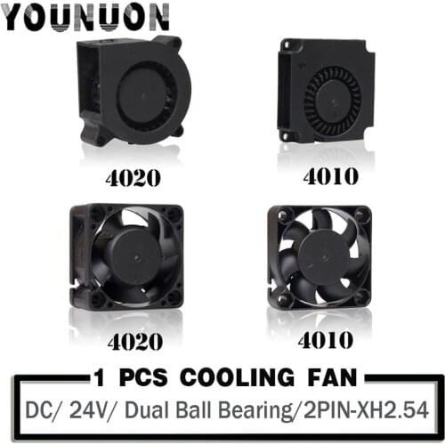 DC 24V 40mmx20mm 40mmx10mm 40mm Brushless Axial Dual Ball Bearing Blower Fan 3D Printer Turbo Blower DC Cooling Fan