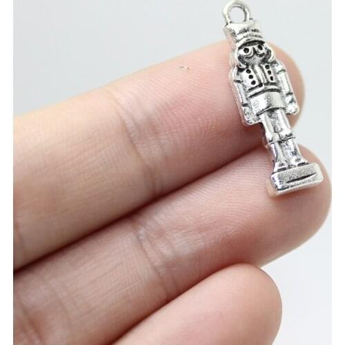 Yamily 15pcs/27*7*3mm Antique Silver Tibetan Toy Soldier Charms pendant Accessories for necklace,earring bracelet jewelry DIY