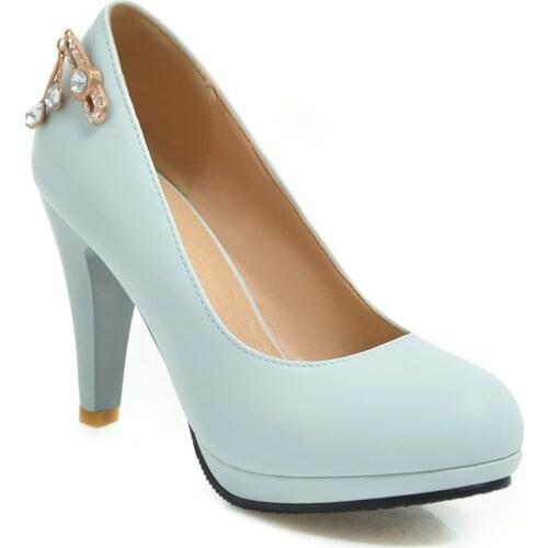 Contracted joker 2019 spring and summer new fashion high with shallow mouth size size 31-47 single woman shoes