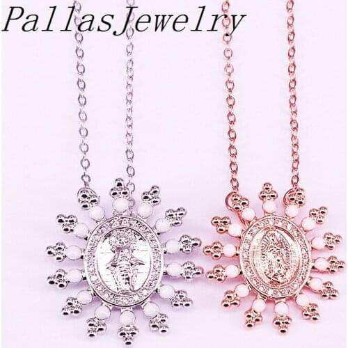 10Pcs Fashion Gold Colors Virgin of Jesus / Mary Women Pendant Necklaces For Party Jewelry