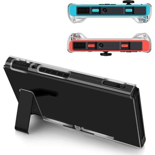 Hard PC Protection Cover For Nintend Switch NS NX Case Transparent Crystal Shell Console Controller Accessories With Stand Cases
