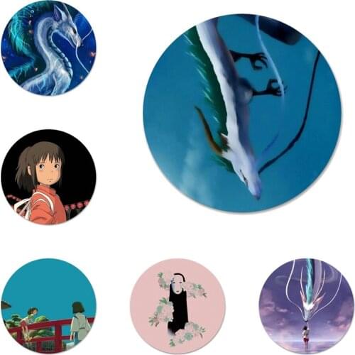 Spirited Away Icons Pins Badge Decoration Brooches Metal Badges For Clothes Backpack Decoration 58mm