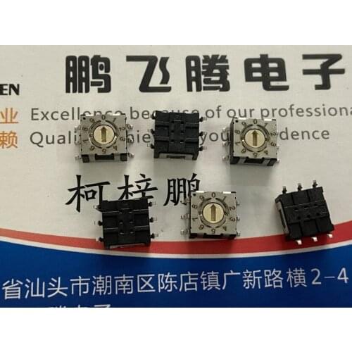 1PCS U.S. CTS 220AMA10R 220-AMA10R 0-9/10-bit rotary dial coding switch 3: 3-pin positive code patch 6-pin