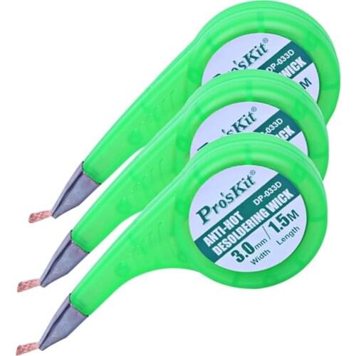 1Pc Desoldering Braid Solder Remover Wick Wire Lead Cord Flux BGA Solder Welding Repair Tool Accessories 1.5/2.0/2.5/3.0/3.5mm