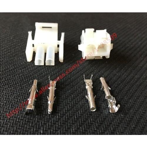 10 Set Tyco Amp 2 Pin PA66 1-480699-0 Female Male Electrical Wiring Harness Plug Connector Motorcycle