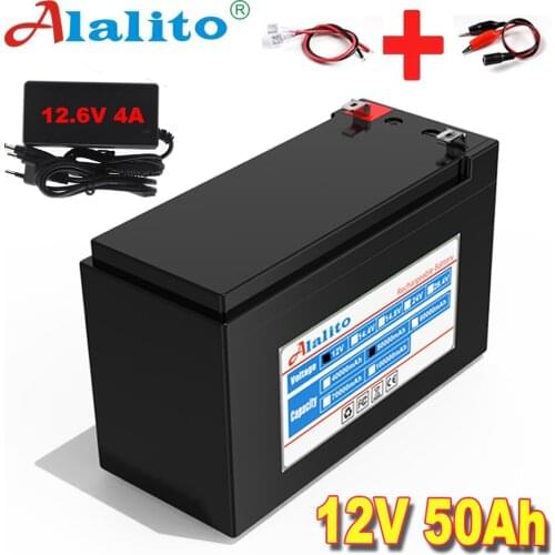 12V 50000mAh 18650 lithium battery pack 3S7P built-in high current 40A Solar street lamp, xenon lamp, backup power supply, LED