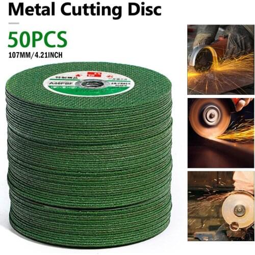 25/50Pcs 107MM Metal Cutting Disc 100mm Angle Grinders Resin Double Mesh Ultra-Thin Polishing Piece Ultra-thin Structure