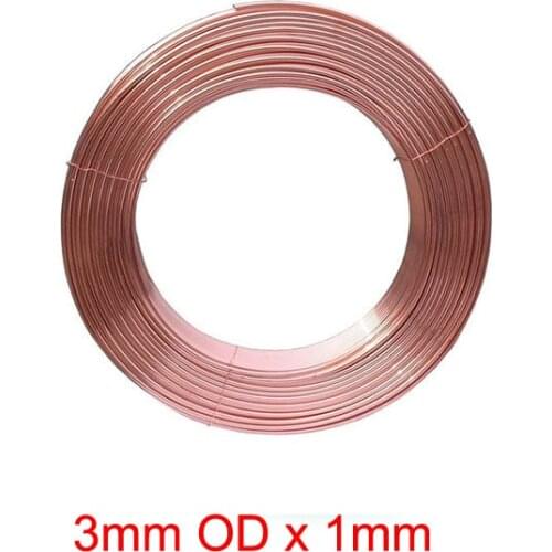 3mm Outer Diameter x 1mm Thickness Soft copper tube metal hose air conditioner pipe