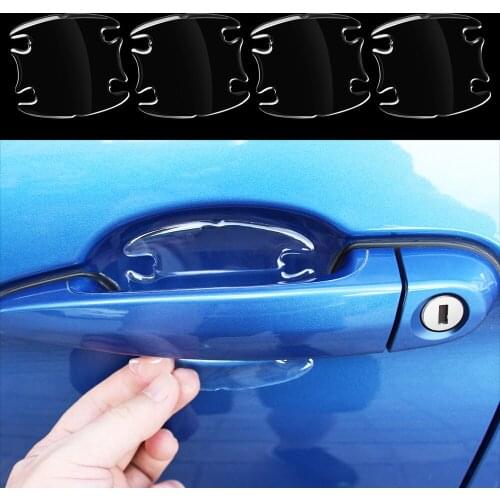 3D Car Door Handle Sticker Automotiver Stickers for Mercedess Benzs W204 W203 W205 W211 W221 W212 W213 W176 W124 W202 W140