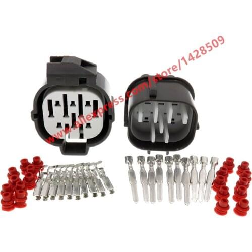 5 Sets 10 Pin DC Integra Chassis Waterproof Automotive Wire Connector 6189-0135 6181-0076