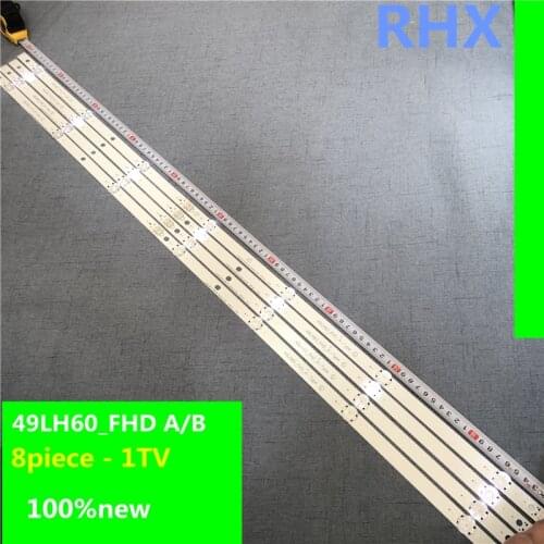 8piece/lot 49 inch LED Strip 49LH60_FHD_B-TYPE TV LG 49LH604 100%new LCD TV backlight bar