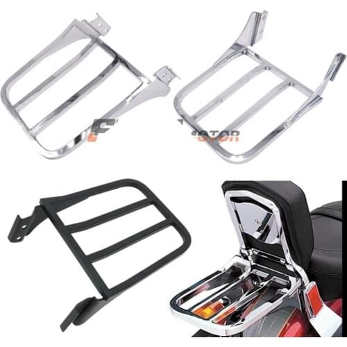 Luggage Rack for Harley Dyna Heritage Softail Sportster XL883 XL1200 48 Forty Eight 72 Seventy Two Fatboy Iron 883
