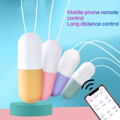 Wireless Vibrating Mini Bullet Capsule Jump Egg Remote Control Egg For Women Adult Sexy Toys Vaginal Ball Masturbator TD0305