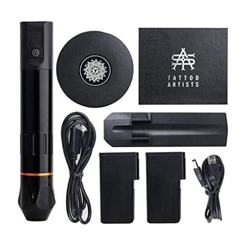 Wireless Tattoo Machine Kit VERSATILE Wireless Battery Tattoo Pen Machine Swiss Motor 3 Modes& Permanent Makeup