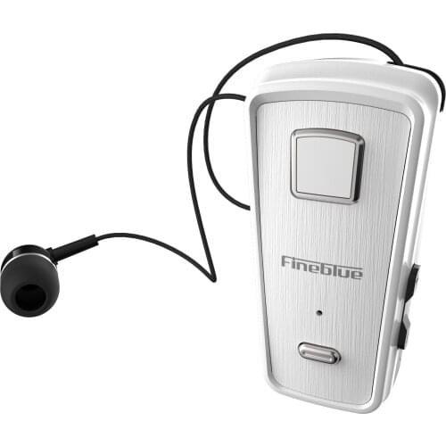 Fineblue F980 Wireless Bluetooth neck clip telescopic business Earphone Vibration Alert Wear Stereo Sport Auriculares for iphone